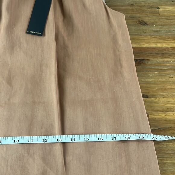 NWT Kobi Halperin $498 Peyton Linen-Blend Mini Dress Taupe Size M - Picture 10 of 13